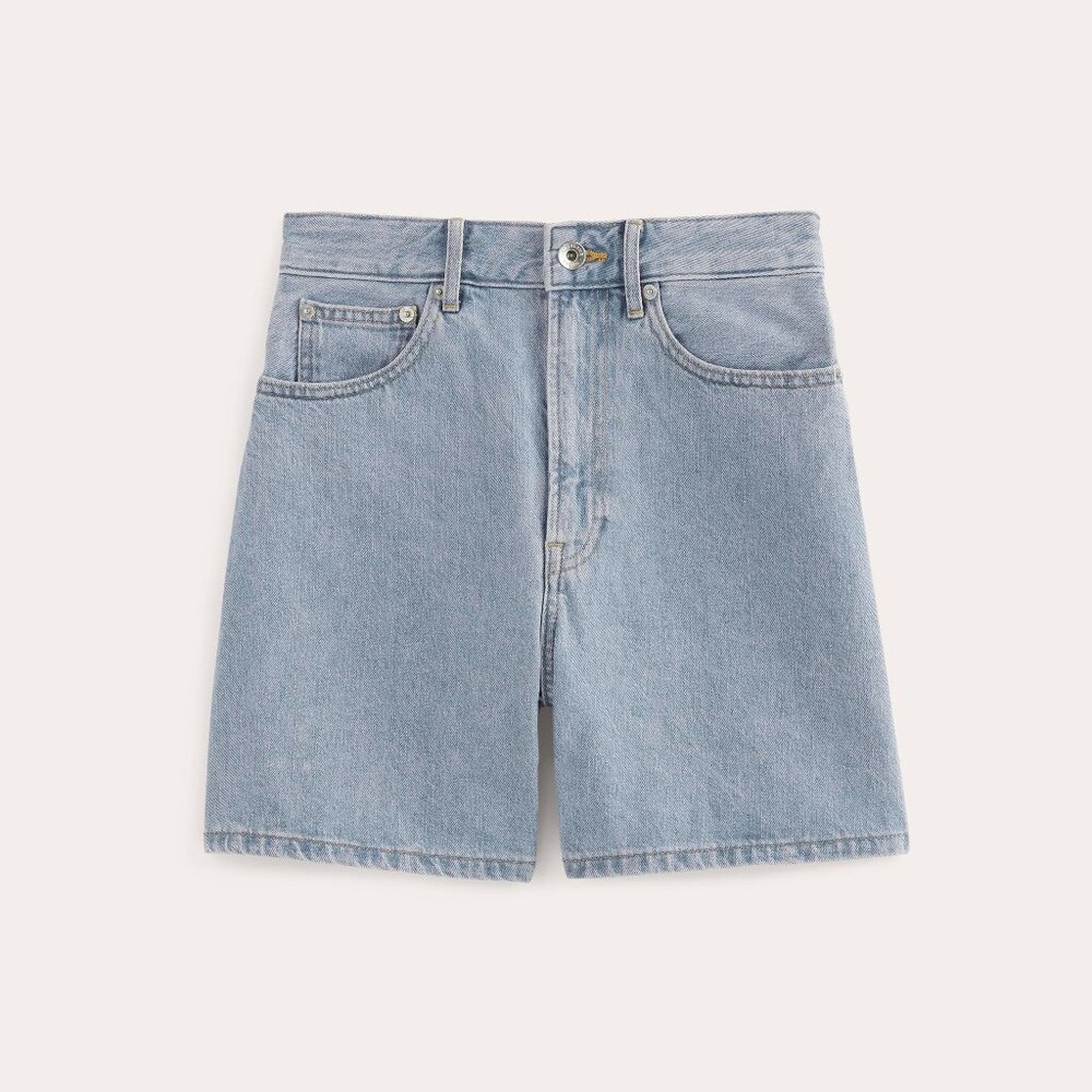 Everlane Women's A-Line Denim Short in Light Indigo, Size 26